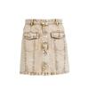 Veromoda 2025 Spring High-Waist A-Line Buttoned Skirt