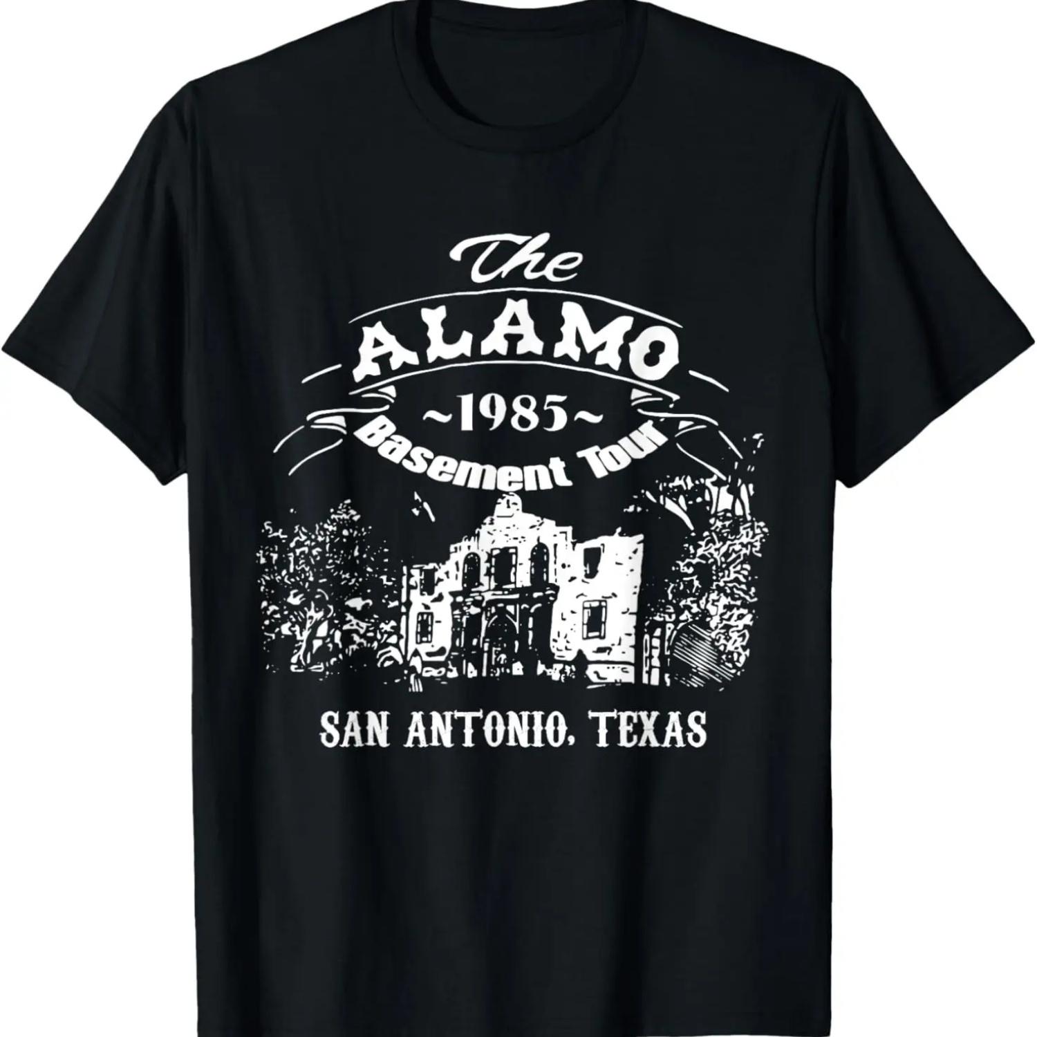 Alamo Basement Tour _ 1985 San Antonio Texas T-Shirt S чёрный