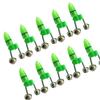 3 יחידות אור LED פעמונים תאומים קליפס טיפ על אזעקת נשיכה מוט דיג דגים