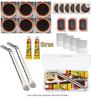 Bicycle Tire Repair Kit with Cold Patch, Glue, and Lever Tools