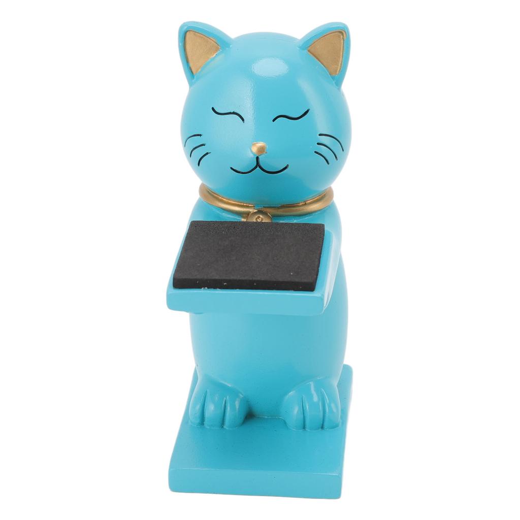 Watch Display Stand Cat Figurine Resin Watch Holder Decoration Storage Rack for Jewelry Bracelet Necklace Blue