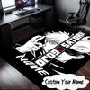 Custom Name Powerful Anime Jujutsu Carpet, Chair Rug,Area Rug for Office Bedroom living rooms bedroom, Doormat decor Christmas fan gifts