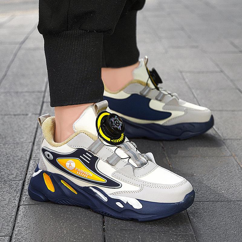 Осенне-зимние детские зимние ботинки короткие плюшевые теплые нескользящие износостойкие — фото 7