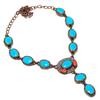 Sleeping Beauty Turquoise Necklace, Copper Electroformed Jewelry, Gemstone Necklace, Gift For Her Handmade Dainty Jewelry