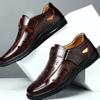 Hohle Herrenschuhe Sommer Herrenschuh Weiche Sohle Strandschuhe Leder Herren Business Lederschuhe Atmungsaktiv Tenis De Hombre