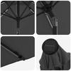 Garden Umbrella with LED Lights and Base 270 X 270 Cm