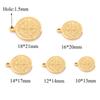 2Pcs Religious Stainless Steel  Mary   Charm Pendant Diy For Jewelry Makings Connectors Accessories