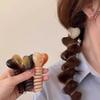 1/4 Stück Herzförmige Haargummis Elastische Spiralbänder für Damen Mädchen Rutschfeste Telefonkabel-Schlaufen Pferdeschwänze Haaraccessoires