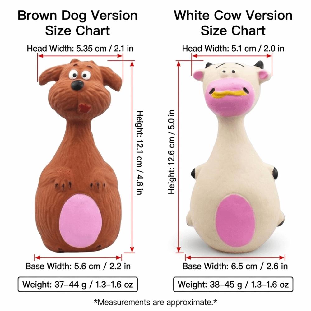 Bite Tough Squeaky Chew Toy Natural Latex Interactive Dog Play Toy Indoor Entertainment