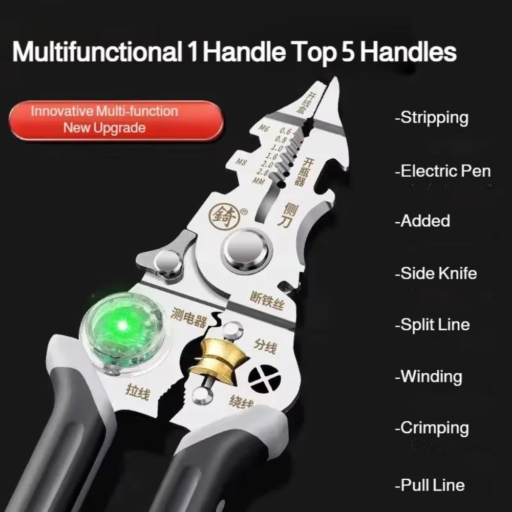 Foldable Wire Stripper Pulling Wires Electricity Measurement Plier Electrician Work