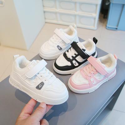 Frühling und Herbst Korea Kinder Board Schuhe Kleine weiße Schuhe Jungenschuhe Lederoberfläche Wasserdicht Kleine Lederschuhe Mädchenschuhe Sneakers Ru