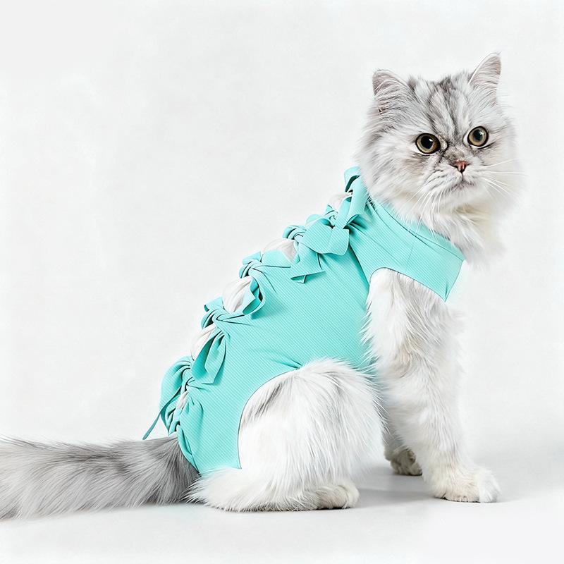 Traje Quirúrgico de Esterilización para Gatas, Traje de Destete, Ropa Anti-mordeduras para Gatos