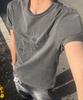 INTEMPOMOOD Distortion Graphic T-Shirt_Charcoal