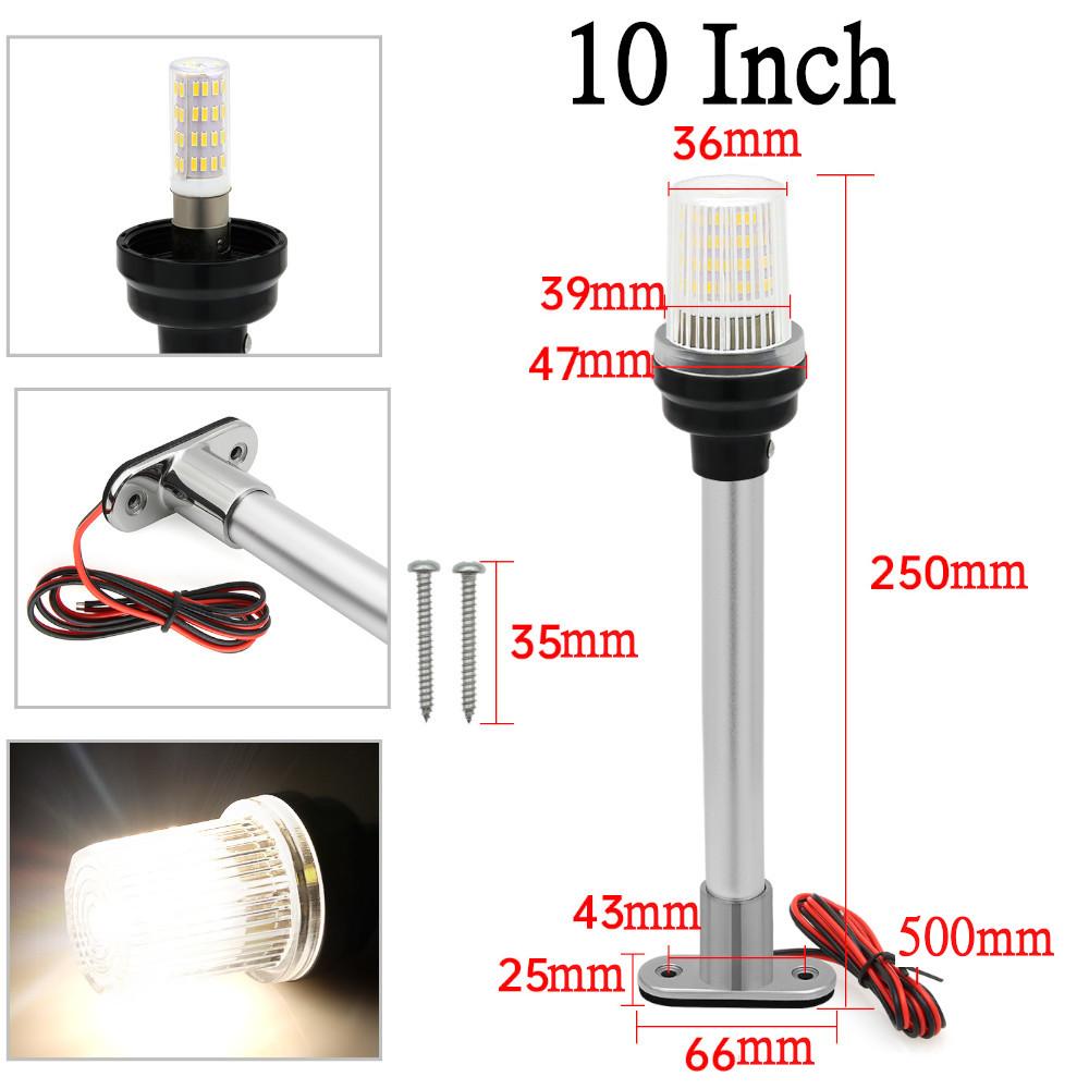 12V/24V Waterproof Navigation Light Boat LED Light for Marine Yacht Fold Down Navigation Anchor Light Sailing Signal Light