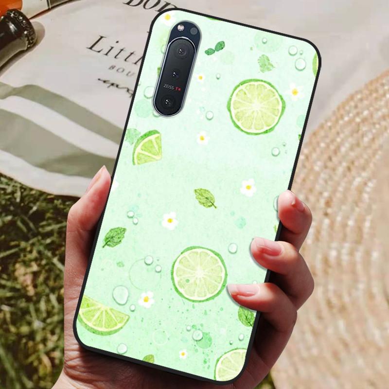 Für Sony Xperia 5 II Hülle Silikon Rückseite Handyhülle für Sony Xperia 5 II Hüllen Xperia1 III L4 Weiche Bumper Coque Cool Fundas