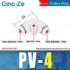 Right Angle PVC Pneumatic Air Tube Connector - 90° L-Shaped Elbow, Quick Insert, 4/6/8/10/12mm