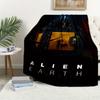 1Pc ALIEN EARTH Print Flannel Blanket, High quality Digital Printing, Comfortable for All Seasons, Home DecorGifts821020