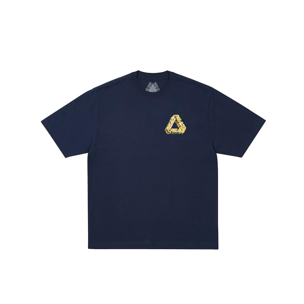 Palace Polished P3 T-Shirt Navy Unisex Tops Blue P29TS043