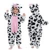 Kids Winter Plush Pajamas Children Cow Unicorn Sleepwear Keep Warm Kigurumi for Boys Girls Flannel Fleece Sleeping Clothes
