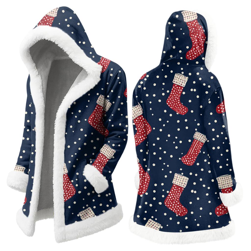 Pánská ležérní bunda s vánočním potiskem