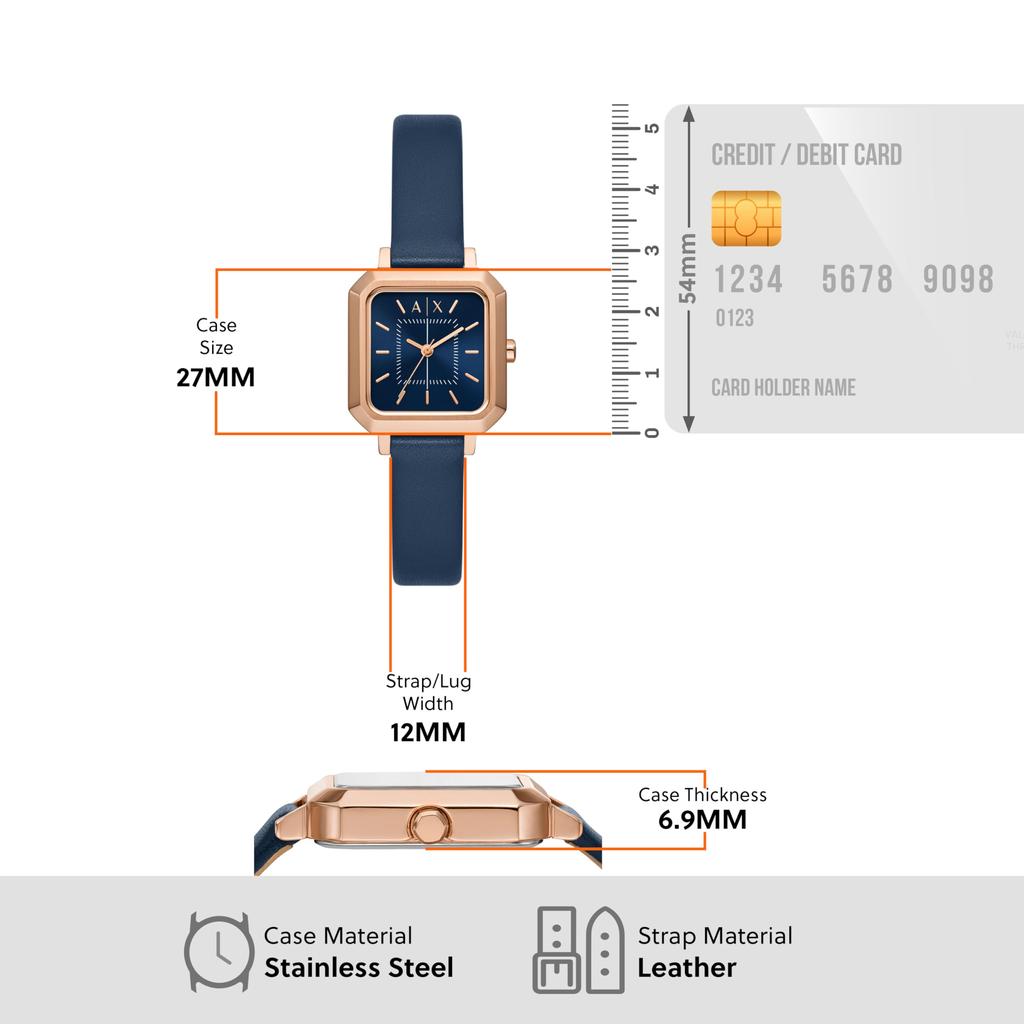 Ceas Armani LEILA AX5722 Albastru [AX Exchange] pentru femei