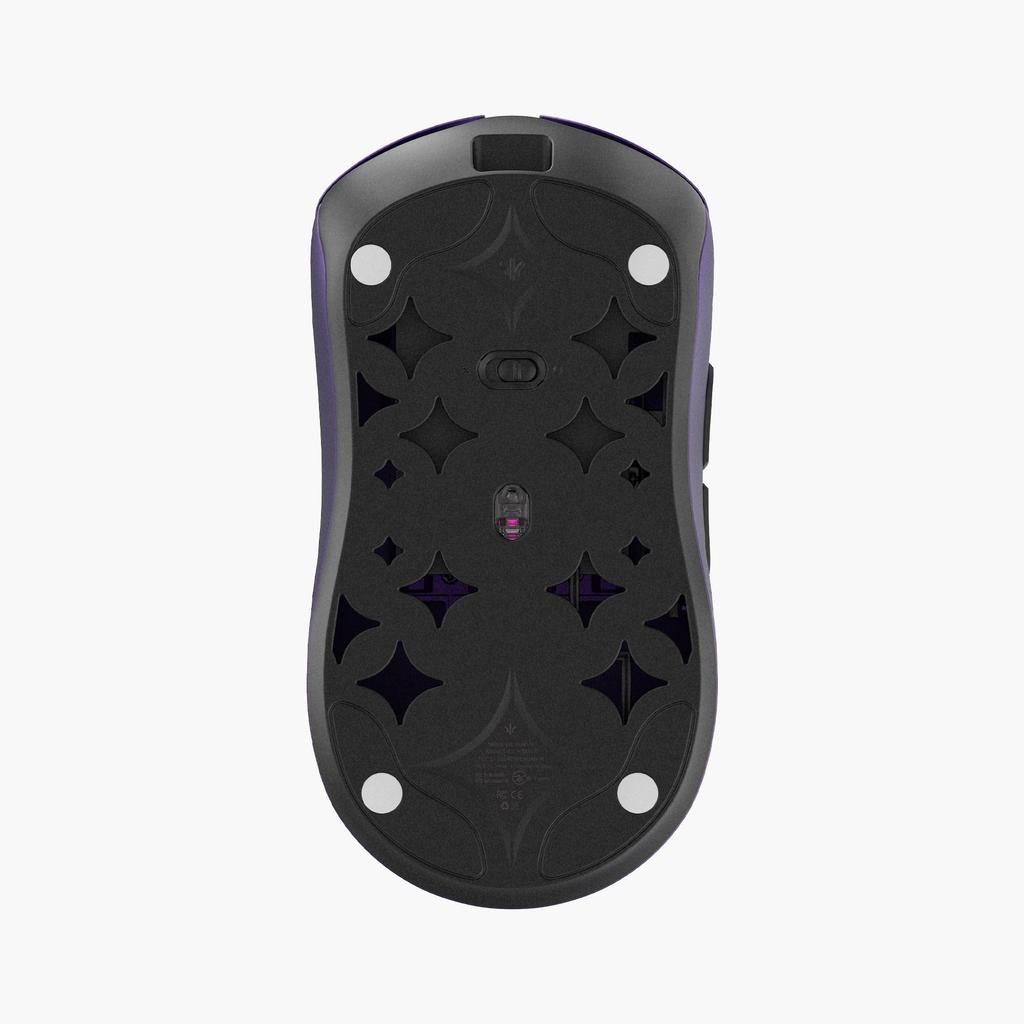 WLMOUSE Huan M 2.4g Wireless 50g Gaming Mouse, Magnesium Alloy, PAW3955HS Sensor (Purple)