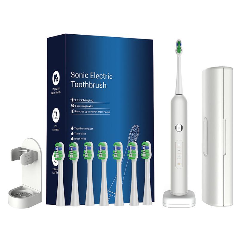 Electric Toothbrush English Neutral Acoustic Wave Scanning Wireless Replaceable Brush Head