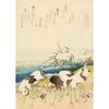 Poster Artistico Vintage Cinese Fiore di Ginkgo Uccello Pianta Tela Paesaggio Pittura Murale Stampe Immagine per Soggiorno Decorazione Casa Wa