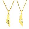 Collana Pendente Stella di David in Acciaio Inossidabile Stile Etnico Geometrico