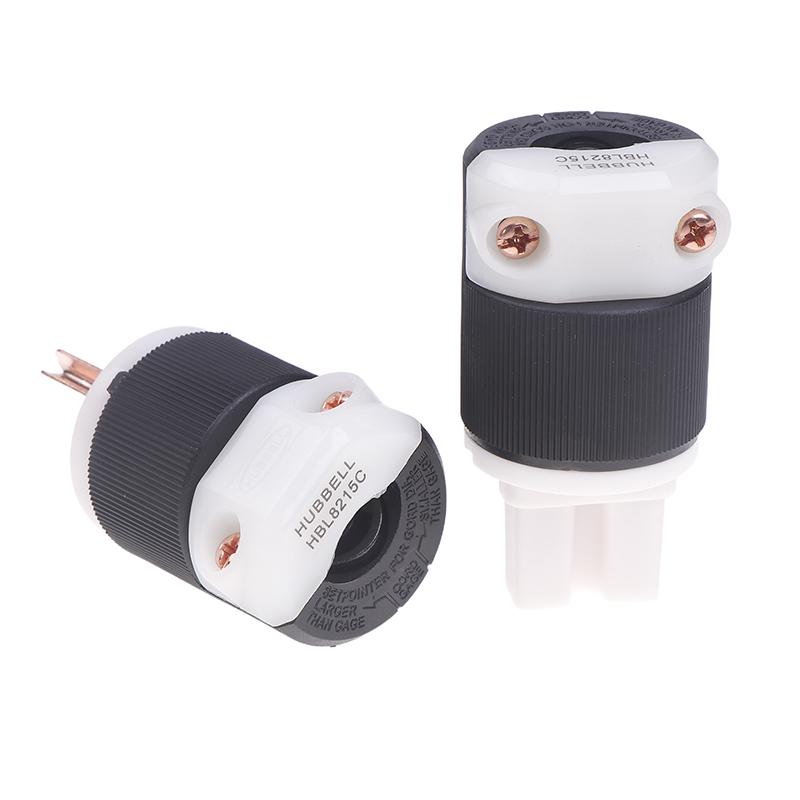 1 Pcs Hifi Audio Us Plug Female Socket American Standard Copper Ac Power Supply Male Connector