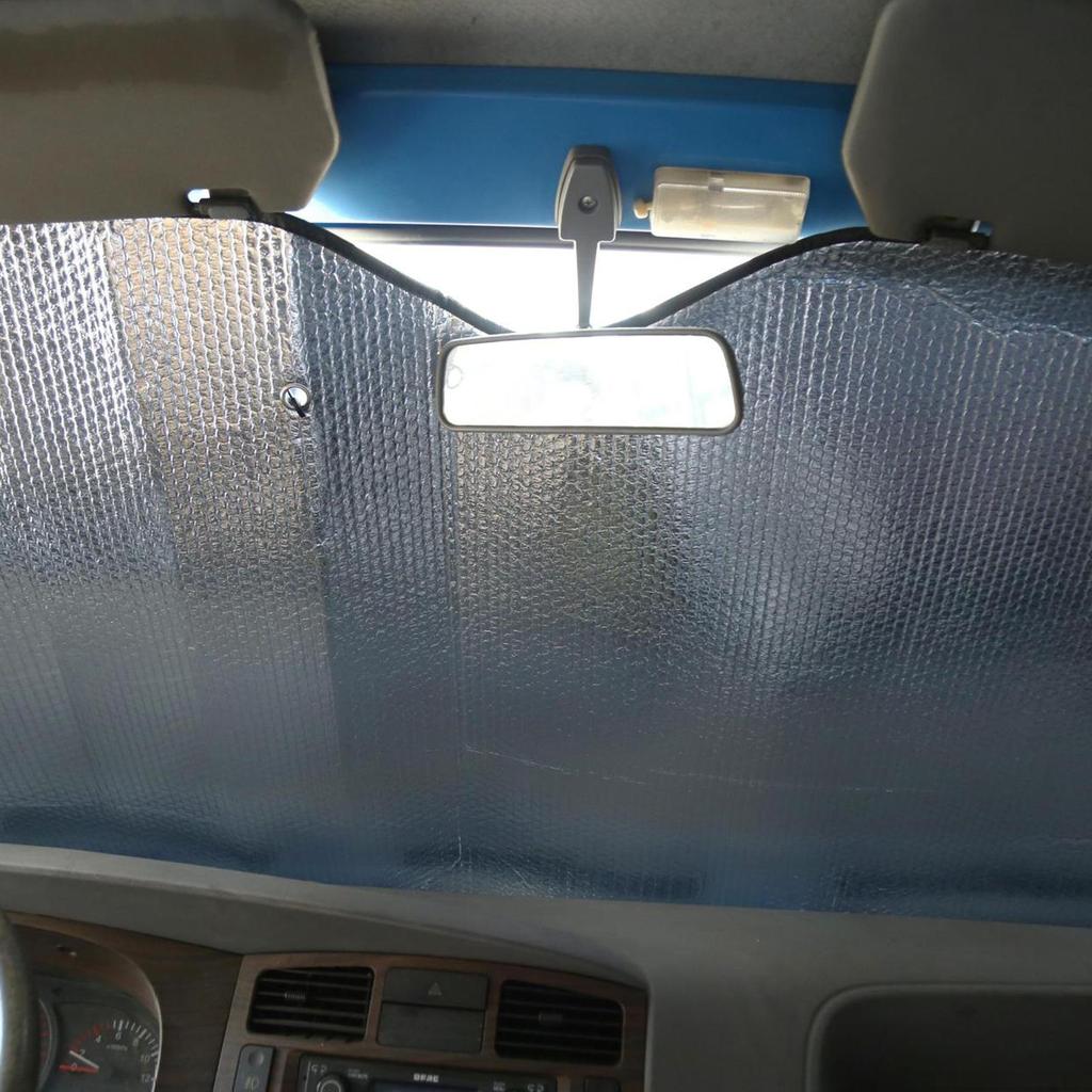 220x80cm Truck Windshield Sun Shade Foldable UV Ray Blocker Heat Shield Front Window Cover for Cab Reflective Summer Car Covers