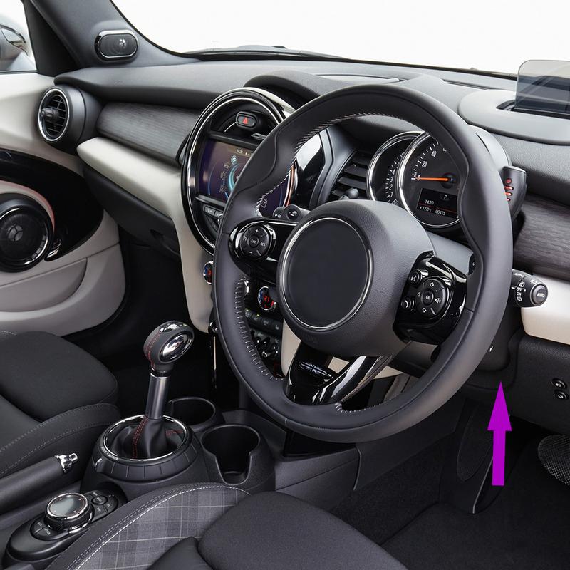 LHD F55 F56 F57 Car Interior Steering Wheel Under Lower Cover Sponge Backplate Replacement For BMW Mini 2014- 51459384650