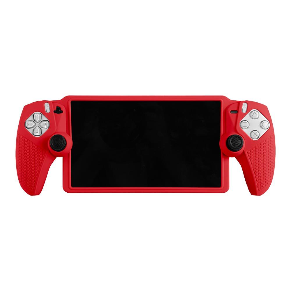 Silicone Protection Skin for PS5 Portal Handheld Game Console Cover Non-Slip for PS Game Console For Sony PlayStation PS5 Portal красный