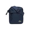 Logo Patch Decorated Zipper Closure Recycled Polyester Crossbody Shoulder Bag Unisex Bags Dark-Blue NH4102NE992