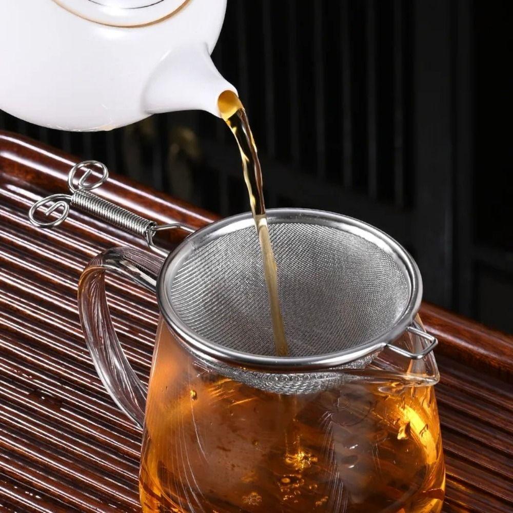 Stainless Steel Wire Fine Mesh Colander Short/Long Handle Food Sifters Tea Strainer  Fruits