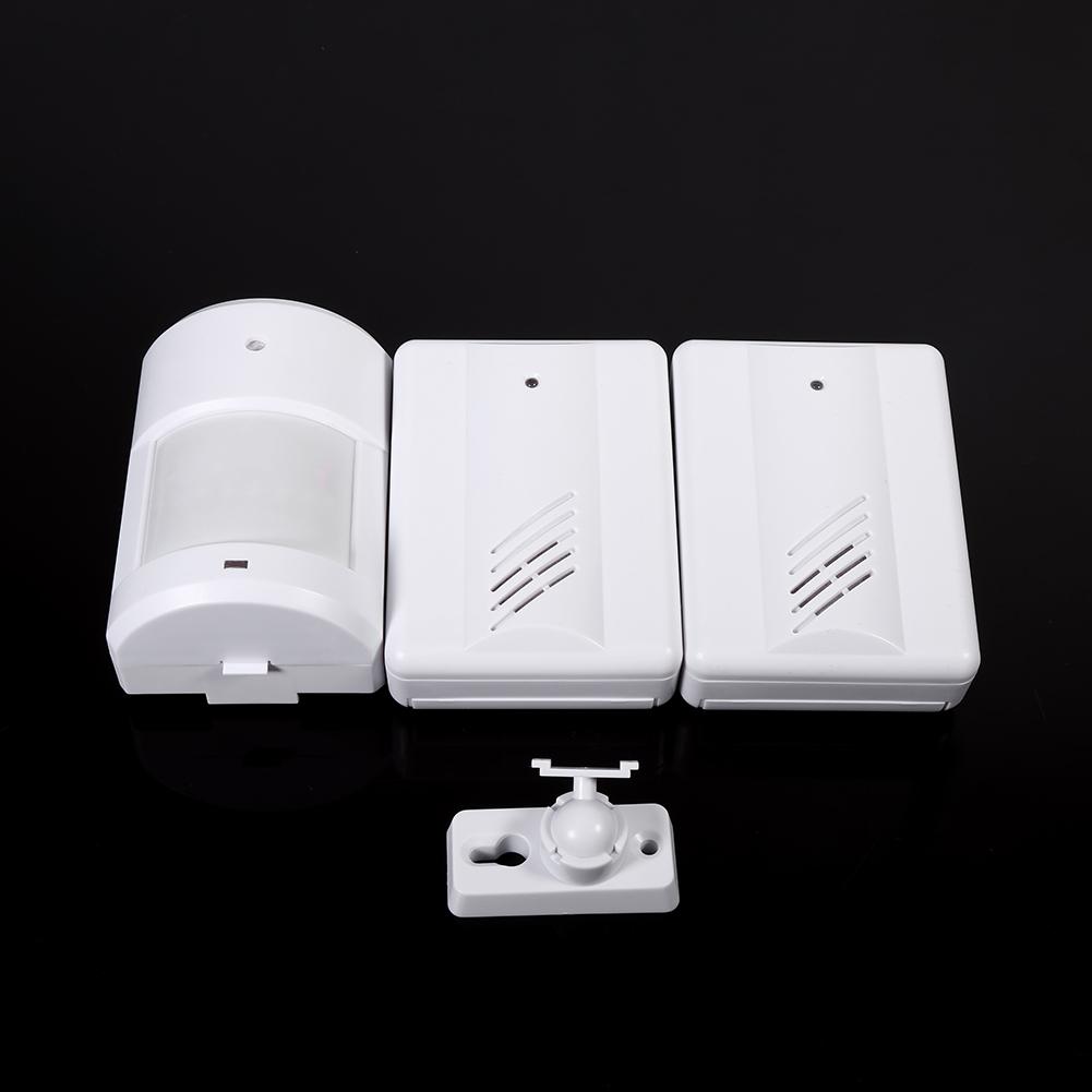 Motion Sensor Wireless Alert Secure System Doorbell Alarm for Home (1 Receiver 2 Transmitter)