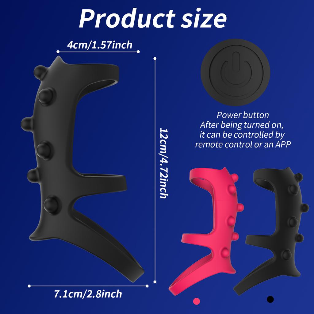 APP Control Vibrating Penis Cock Ring Penis Ring Vibrator Delay Ejaculation Testicles G Spot Stimulate Sex Toys for Men Couples
