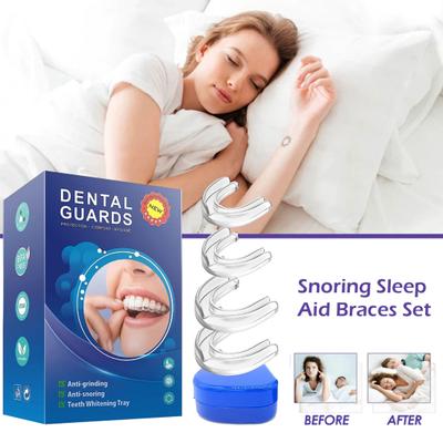 4 unids/set de aparatos antironquidos de silicona para dormir, aparatos para prevenir ronquidos, protectores dentales adhesivos respetuosos con la piel