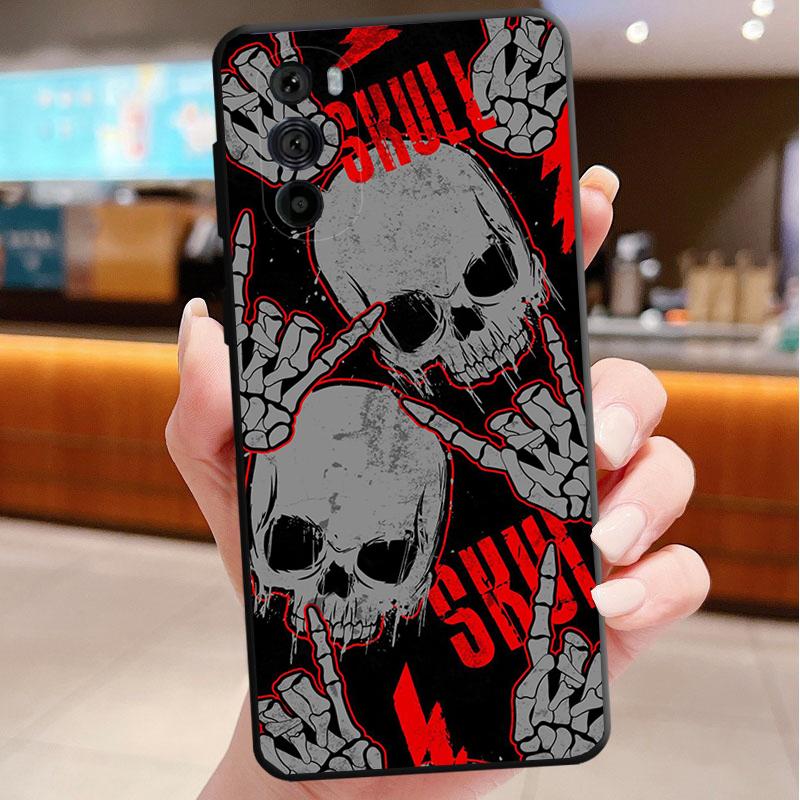 

Phone Case For Motorola Edge 50 40 Pro 60 50 40 30 Ultra Neo Fusion Moto G Play G Stylus G Power G Skull Art Moto Edge 30 Neo