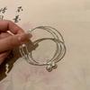 Multi-ring Bell Pendant Bracelet - Simple, Cool, Trendy, Unique, Versatile, Elegant and High-end Accessory.