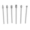 Cylinder Head Porting Kit, 6Pcs Cut Carbide Burr Set Lengthen for Woodworking,Drilling, Metal Carving, Engraving, Polishing, Cutting Burs