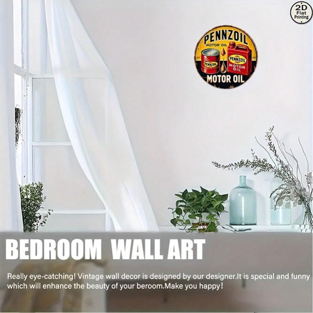 Vintage Pennzoil Motor Oil Metal Sign Retro Garage Decor Man Cave Gift 8x8 Inch Wall Art