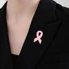 10Pcs Cancer Awareness Brooch Pink Ribbon Pin Awareness Lapel Pins with Metal Back Clasp For Healthcare Workers