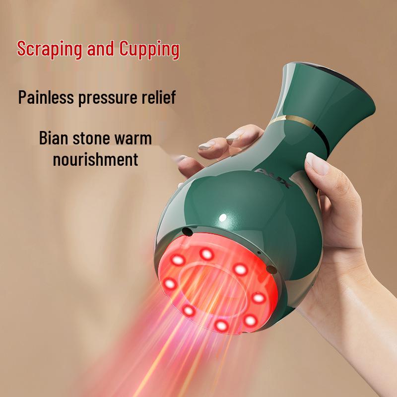 Rechargeable Electric Cupping Massager with Back Heating - Model 4503B