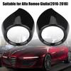2pcs Car Interior Front Row Side Air Conditioner Outlet Trim Cover Frame for Alfa Romeo Giulia 2016 2017 2018 Car