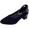 Shoes Versatile Dance Women's Shoes Summer Soft Sole Non-slip Mesh Hollowed Thick Heel Comfortable New Sandals Women