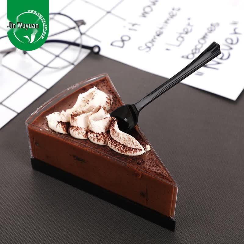 JINWUYUAN Transparent Disposable Dessert Spoons