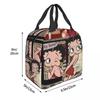 B-Bettys Boops Insulated Lunch Bag Food Container Portable Cooler Thermal Lunch Boxes For School Office