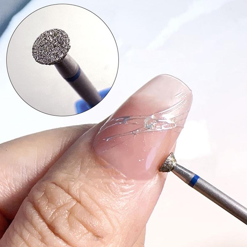 Nagelpolier-Entfernungskopf Diamant Elektrischer Nagelbohrer Bit Scheibe Schleifen Fräser T Mühlen Schleifer Nagelhautschneider Kunstwerkzeuge