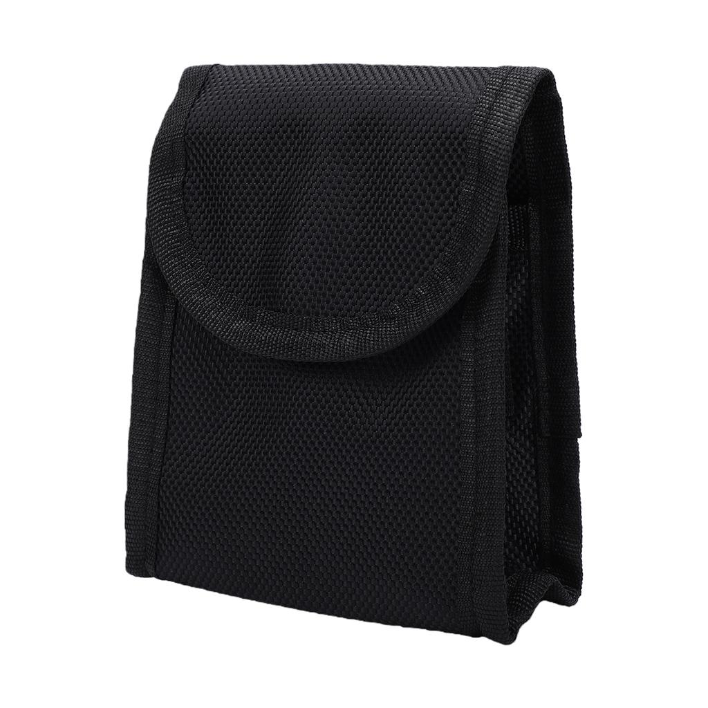 Tee Ball Pouch Bag Oxford Cloth Anti Dust Tee Holder Ball Waist Carry Bag Black for Cart